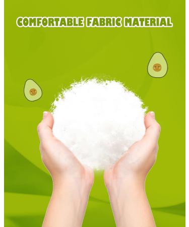 Cute Avocado Plush Toy 11.81 Inches - Soft Fruit Stuffed Cushion Doll for Kids - Bedroom Decoration Gift - Christmas Birthday Valentine - No Legs - Buy Online on SooperMarket.com