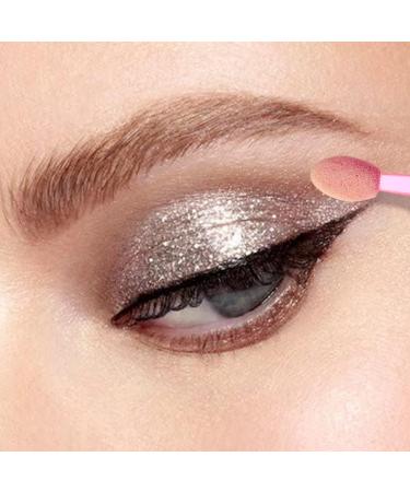 PLAFOPE 50pcs Double Ended Eyeshadow Brush Eye Shadow Stick Makeup Eye Primer Brush Eye Makeup Pink Emulsion - Buy Online on SooperMarket.com