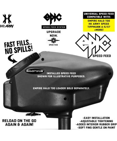 HK Army Universal Epic Speed Feed Paintball Loader Hopper Accessory for Halo/Invert Too  Pinokio  Speed  A5  X7 Sapphire - Buy Online on SooperMarket.com