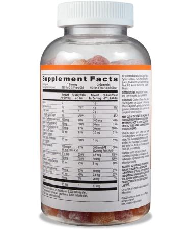 Solimo Kids' Multivitamin Gummies - 190 Count | Amazon Brand - Buy Online on SooperMarket.com