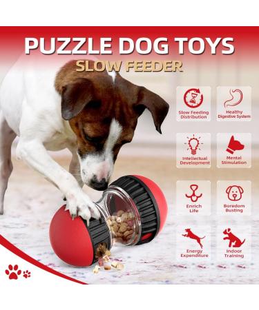 CAROZEN Interactive Dog Feeder Toy Dog Enrichment Toy Slow Feeder Toy for Dog Mental Stimulation Treat Puzzle for Dog Entertainment Food Dispenser Dog Toy - Buy Online on SooperMarket.com