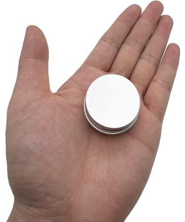20 Pack 0.5 oz Aluminum Tin Jars with Screw Lid - 15ml Round Refillable Containers - 1.5x0.7 Inch - Buy Online on SooperMarket.com