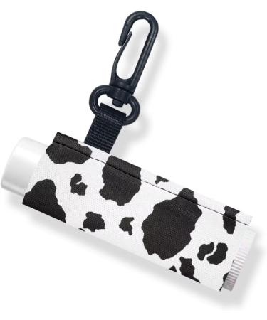 SCRAWLGOD Cow Print Lip Balm Holder Keychain Portable Lip Balm Sleeve keychain Chapstick Holder Secure and Nice Hand Feeling Set of 2 Cow Print 2 - Buy Online on SooperMarket.com