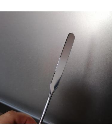 Buy 5 Pieces Stainless Steel Makeup Spatula Set | Foundation Mixing Tool Eye Cream Spoon & Nail Art Stirring Rod | Perfect for Home & Salon Use Silver - Buy Online on SooperMarket.com