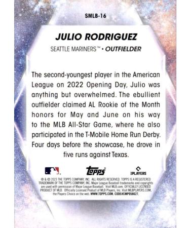2023 Topps Stars #SMLB-16 Julio Rodriguez Seattle Mariners Baseball Card - Buy Online on SooperMarket.com