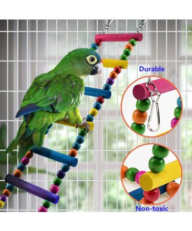 12Pcs Parrot Toys for Small Birds - Hammock Swing, Bell, Chewing Toys - Ideal for Budgies, Cockatiels, Parrots - Finches Accessories - Buy Online on SooperMarket.com