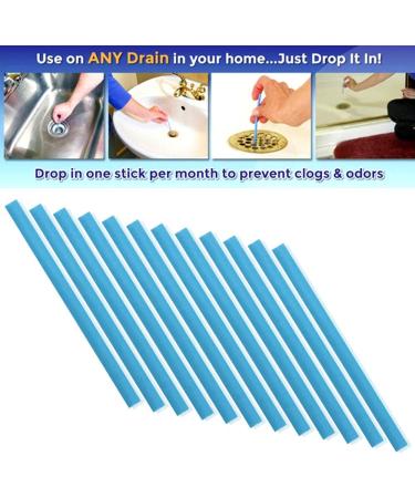 Flying Swallow Drain Sticks (72 pcs) - Clear & Odor-Free Drains, Tub Decontamination, Hair Cleaning Tool - As Seen On TV - Buy Online on SooperMarket.com