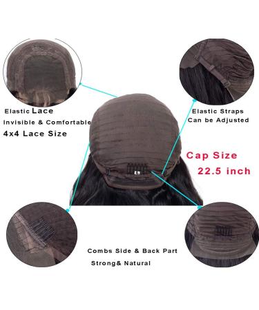 26 HD Brazilian Virgin Human Hair Body Wave Lace Front Wig 180% Density for Black Women - Buy Online on SooperMarket.com