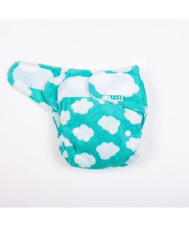 TotsBots Bamboozle Reusable Nappy - Eco-Friendly Bamboo Nappy for Babies & Toddlers | Fluffy Clouds Size 2 (9-35lbs) - Buy Online on SooperMarket.com