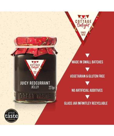 Cottage Delight - Juicy Redcurrant Jelly - 227g - Buy Online on SooperMarket.com