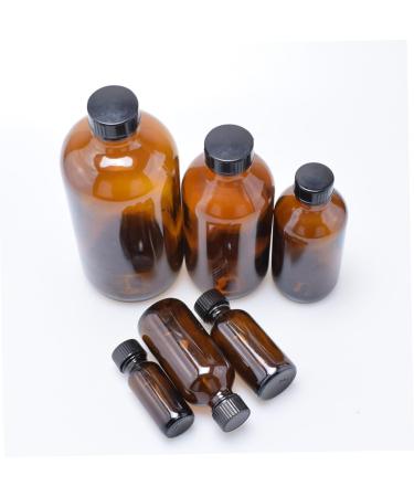 Cabilock Sealing Glass Bottle 4pcs Sealing Honey Pot Glass Water Bottle Glass Container Kit Glass Bottle With Cover Plastic Cap - Buy Online on SooperMarket.com