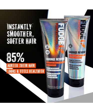 Fudge Professional Damage Rewind Hair Repairing Conditioner 250ml - 90% Stronger Hair Instantly | International Shipping Available - Buy Online on SooperMarket.com