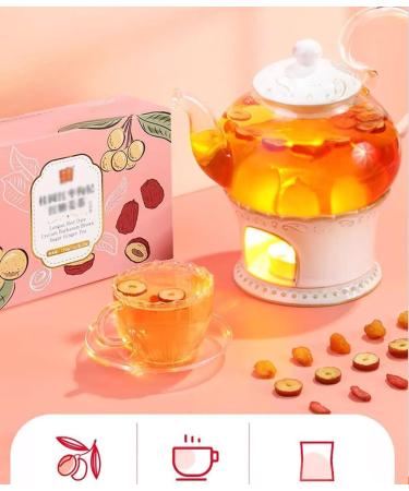 Ginger Jujube Tea with Brown Sugar Longan Red Date Lycium Barbarum Brown Sugar Ginger Tea Red Dates Ginger Tea Herbal Tea Bags Chinese Tea for Women (1BOX) - Buy Online on SooperMarket.com