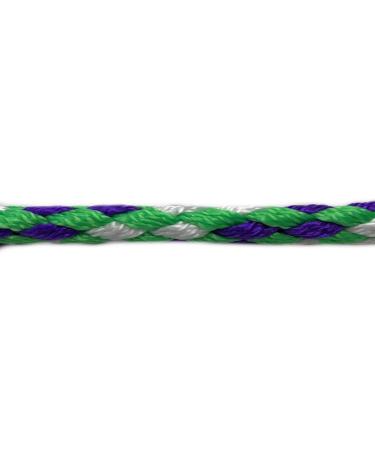 Lightweight & Durable 4-Way Adjustable Dog Leash for Small Dogs up to 15kg - Reno (Green-White-Purple) - 2.40m 2.80m 3.50m Options Available - Buy Online on SooperMarket.com