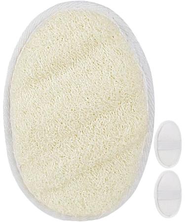 NOLITOY 3pcs Natural Loofah Sponge Set - Exfoliating Bath & Shower Body Brush for Spa Skincare & Makeup Removal - Buy Online on SooperMarket.com