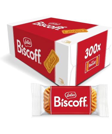 Lotus Biscoff Indivuidually Wrapped "Welcome" Biscuits with Caramelised Taste 300 Pieces (1875g) COFFEE + BISCOFF THE PERFECT MATCH Individually Wrapped Suitable for Vegans