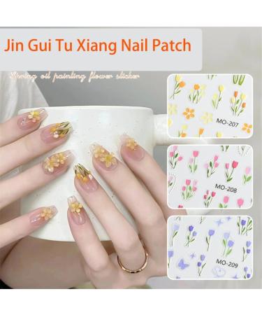Ruarby Cats Eye Full Cover Nail Tips French Tip False Nails Press On Nail DIY Champagne Artificial Nails for Women Girls - Buy Online on SooperMarket.com