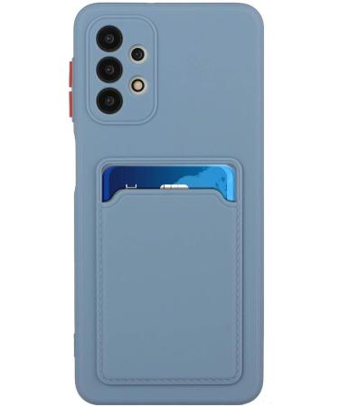 Buy Tivenfezk Nadoli Silicone Case for Samsung Galaxy A23 4G/5G - Ultra Thin Shockproof Wallet TPU Cover with Credit Card Holder - Gray - Buy Online on SooperMarket.com