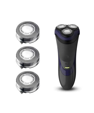 SH30 Replacement Heads for Philips Norelco Shaver Series 3000 2000 1000 and S738 with Durable Sharp Blade Comfortcut Replacement Blades SH30 3 Pack sh30-3 pcs
