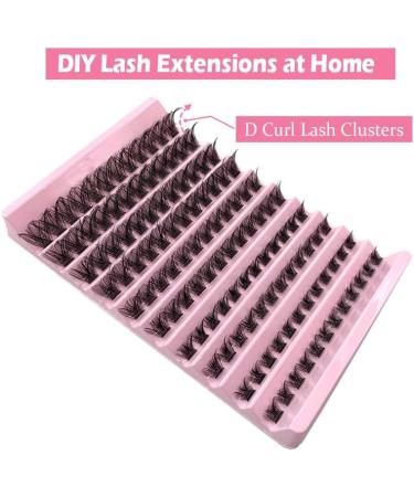 Lash Clusters 120Pcs DIY Individual Eyelash Extensions Natural Look D Curl 8-16MM - Charming - Buy Online on SooperMarket.com