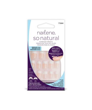 Nailene So Natural Ultra Flex Pink Medium French Nails French Medium