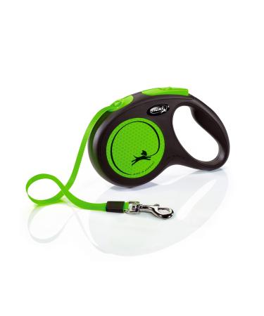 flexi New NEON neon green belt 5 m black/neon green 1 piece (1 pack)