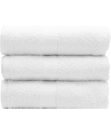 Luxury White Washcloths Face Towels for Bath - 100% Cotton - 13 x 13 - 12 Pack - Buy Online on SooperMarket.com