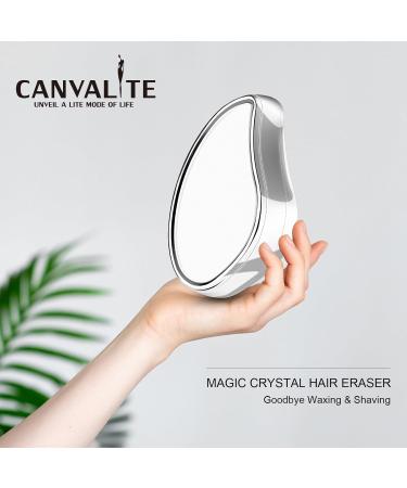 Canvalite Crystal Hair Remover - Painless Nano Hair Removal Tool for Men & Women | Fast & Simple Solution for Smooth Skin - Buy Online on SooperMarket.com