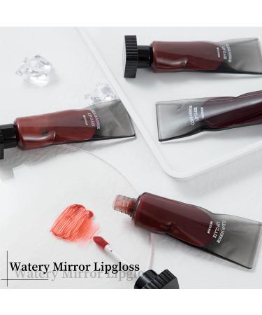 6Pcs Clear Lip Gloss Set with Mirror, Long Lasting Lip Tint, Moisturizing Liquid Lipstick and Non-Stick Cup Formula - Lip Makeup Kit - Buy Online on SooperMarket.com