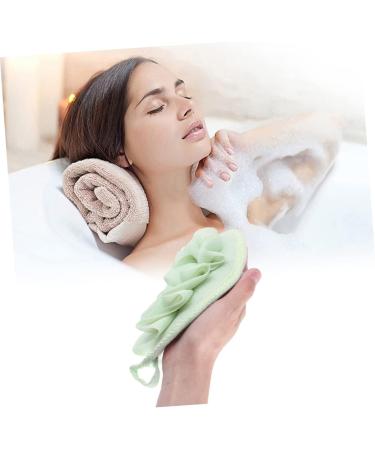 NOLITOY 12 Pcs Natural Flower Bath Sponges - Soft Shower Cleaning Sponges for Bubble Making & Bathing | Eco-Friendly Loofah & Net Mesh Material - Buy Online on SooperMarket.com