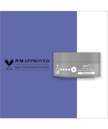 Schwarzkopf Taffel Styling Wax Matt 6 Pack | Long-Lasting Hold Hair Wax | Vegan Hair Styling Product for Matt Finish (450 ml) - Buy Online on SooperMarket.com