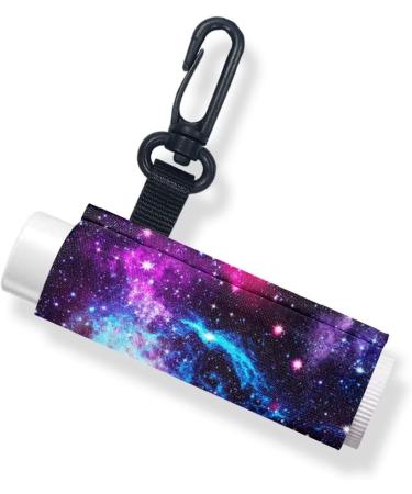 SCRAWLGOD Galaxy Print Lip Balm Holder Keychain Washable Lip Balm Sleeve keychain Chapstick Holder for Ourdoor Activities Wear-Resistant and Comfortable Set of 5 Galaxy Print 5 - Buy Online on SooperMarket.com
