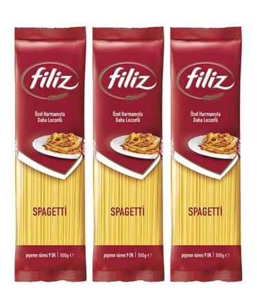 Filiz Pasta Spaghetti 500 Gram x 3 Packs