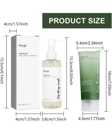 FunnAura 100 ml Cleansing Oil Mild 150 ml Face Foam Cleanser Pore Control Cleaning Oil for All Skin Types - Buy Online on SooperMarket.com