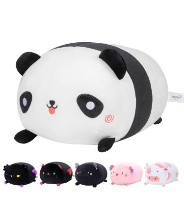 Mewaii 16'' Soft Panda Plush Pillow Stuffed Animals Plushies Squishy Pillow - Fluffy Cuddle Plush Pillow Toys for Adults Girls Boys(White) White Panda 16in/40cm