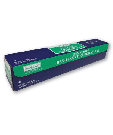 Heavy Duty Aluminum Foil For Food Service, BBQ & Catering - 18" x 500FT Roll 750 Sq Ft (Pack of 1)