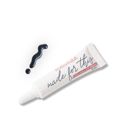 FlutterHabit Made for This Adhesive Lash Glue for Eyelash Extensions - Your Ultimate All-Day Hold Lash Cluster Glue for Effortless Stunning and Long-Lasting Eyelashes - All-in-one Lash Glue Black