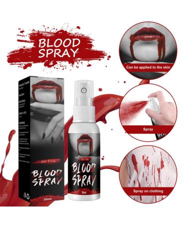 GANAZONO Halloween Party Supplies: 2PCS Fake Blood Spray for Clothes, Face & Eyes - Halloween Makeup Props Kit - Buy Online on SooperMarket.com