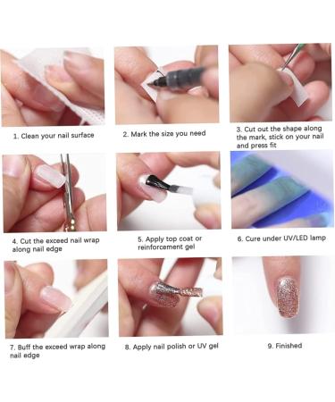 Fibreglass Nail Repair Silk Fibreglass Nail Extensions Nail Glue Stickers Silk Nail Wrap Nail Art Tool for Fingernail Repair nail protector - Buy Online on SooperMarket.com