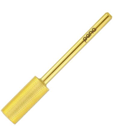 PANA Small Barrel Nail Drill Bit 2X Fine Grit - Gold | 3/32 Shank Size for Acrylic & Hard Gel Nails | Professional & Beginner Manicure Pedicure Tool - Buy Online on SooperMarket.com