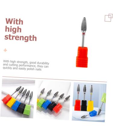 PLAFOPE Nail Polisher Drill Bits for Nail Professional Drill Bits Nail Grinding Drill Bit Nail Art Supplies Nail Drill Bit Metal Nail Bits Nail Grinding Heads Nail Drill Tips Polishing Bit 7x1.3cm As Shown 1 - Buy Online on SooperMarket.com