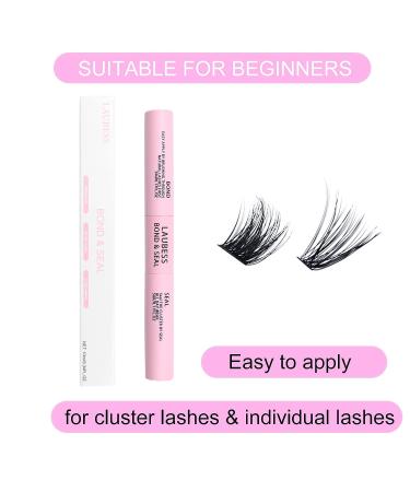 Cluster Lash Glue Kit | Long Lasting & Waterproof DIY Lash Extension | Sensitive Eyes Safe | 5ml+5ml - Buy Online on SooperMarket.com