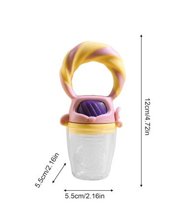Buy Fruit Pacifier Feeding Silicone Teether | Safe Soft Silicone Feeder for Fruits & Vegetables - Shenrongtong Pink - Buy Online on SooperMarket.com
