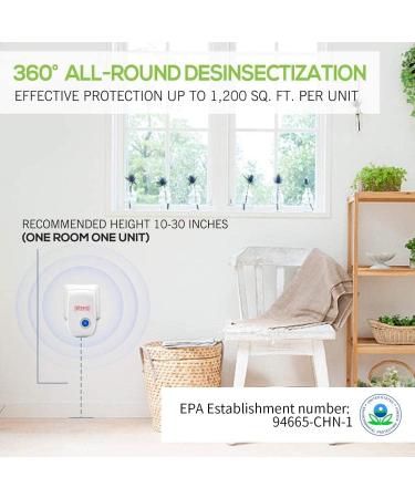 WahooArt Ultrasonic Pest Repeller 6 Pack - Electronic Indoor Plug-In for Insects, Mosquitoes, Mice, Ants, Roaches, Spiders, Bugs, Flies - Non-Toxic Pest Control Solution - Buy Online on SooperMarket.com