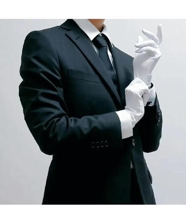 Landrain 12 Pairs of Breathable White Cotton Gloves Soft Fabric Gloves White Cotton for Multi-Purpose - Buy Online on SooperMarket.com