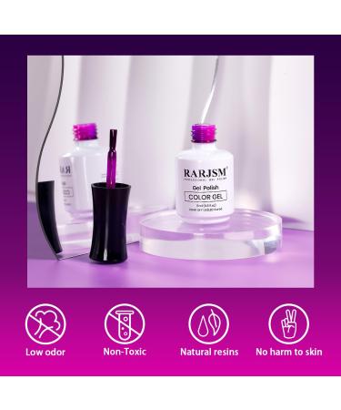 RARJSM Color Changing Gel Nail Polish 15ML - Dark to Bright Purple UV Thermal Gel for Nail Art Soak Off DIY Manicure - Buy Online on SooperMarket.com