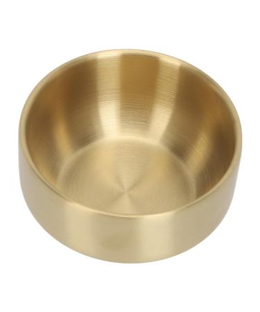 Jauarta Men's Beard Soap Dish Ti-plated Foaming Cream Bowl Facial Cleaning Tool for Home and Beauty Salon