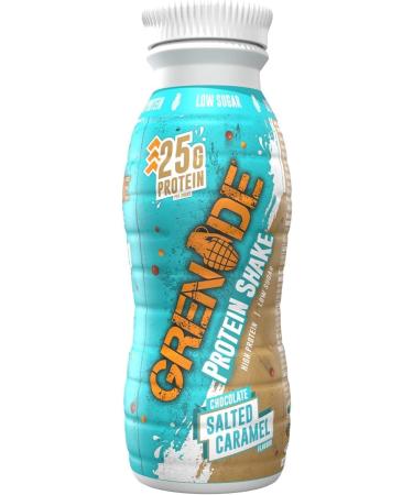 Grenade High Protein Shake - Chocolate Salted Caramel 8 x 330 ml + Grenade High Protein Low Sugar Bar - Chocolate Chip Salted Caramel 12 x 60 g - Buy Online on SooperMarket.com