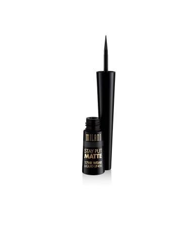 Milani Anti-Gravity Black Mascara with Castor Oil & Stay Put Matte Liquid Eyeliner Bundle - Buy Online on SooperMarket.com
