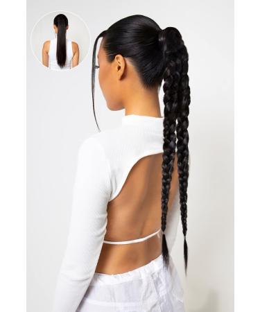 Lullabellz Grande Double Up Hair Braid 26-Inch Length Dark Brown Caramel - Buy Online on SooperMarket.com